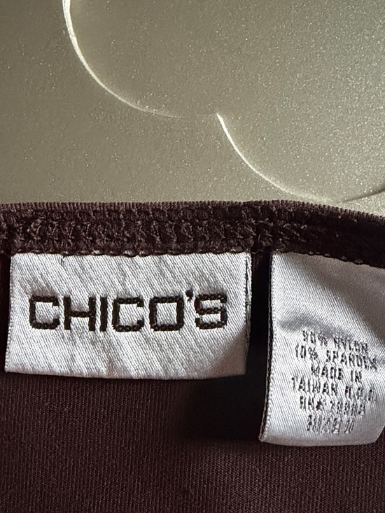 CHICO’S Microfiber Tank Top Brown Stretch Sleeveless Basic Layering Top Sz Small - Picture 8 of 14